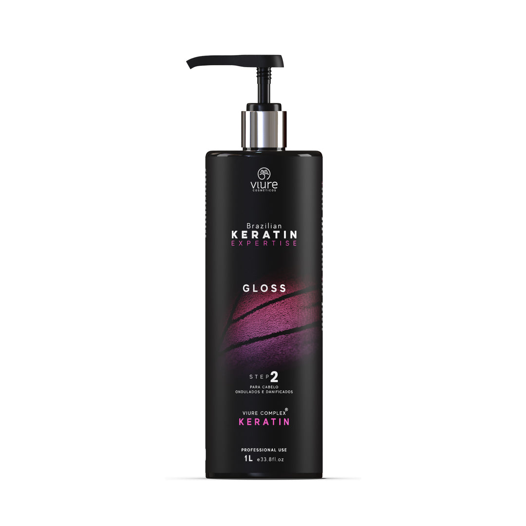 Gloss Keratin - Reduces frizz, recommended for fine hair - 1L